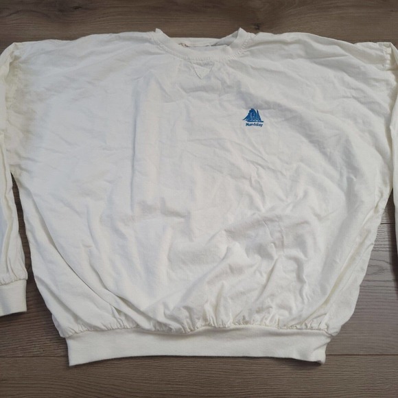 Vintage TODD Sportswear Shirt Men Large White Embroidered Classiccore Casual - Picture 2 of 8